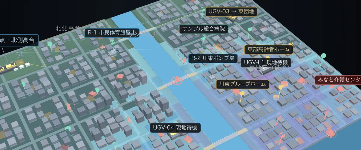 Disaster Reach のデモ画面